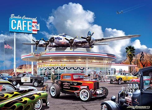 MasterPieces 1000 Piece Jigsaw Puzzle for Adults, Family, Or Youth - Bomber Command Café - 19.25"x26.75"