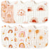 Zainpe 6Pcs Adjustable Snap Muslin Cotton Bibs for Baby, Unisex Burp Cloths with 6 Absorbent Soft Layers for Teething