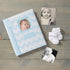 Lil' Peach First 5 Years Baby Memory Book, Chevron Keepsake Journal Scrapbook, 46 Fill In Pages, Gift for New Parents,