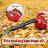 PROLOSO Kids Leaf Blower, Outdoor Pretend Play Gardening Toy Tool with Realistic Sounds for Toddlers