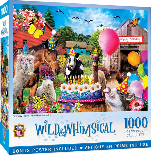 MasterPieces 1000 Piece Jigsaw Puzzle for Adults, Family, or Kids - Birthday Party - 19.25"x26.75"