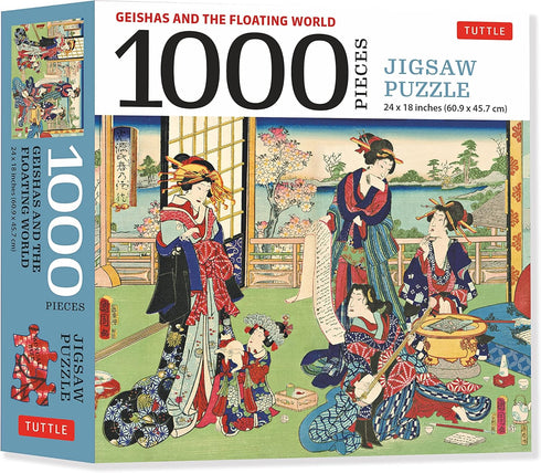 Geishas and The Floating World - 1000 Piece Jigsaw Puzzle: Finished Size 24 x 18 inches (61 x 46 cm)