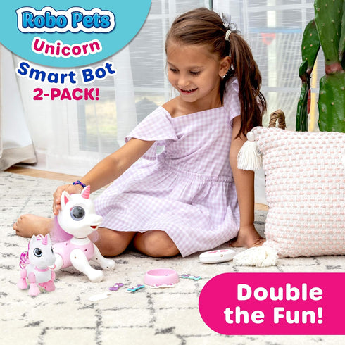 2pk Set (1) (1) Power Your Fun Robo Pets Unicorn Toy - Unicorns Gifts for Girls and Kids Unicorn Robot STEM Toy
