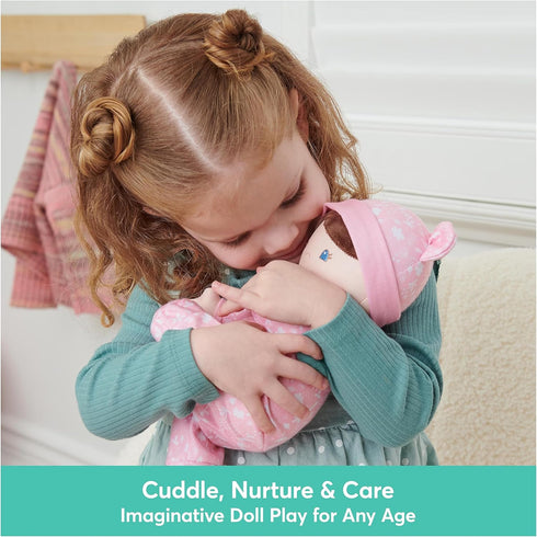 12 GUND Baby Sustainable Baby Doll, Plush Doll Made from Recycled Materials, for Newborns and Toddlers, Pink