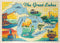 MyPuzzle The Great Lakes Illustrated Map and Landmarks - Premium 500 Piece