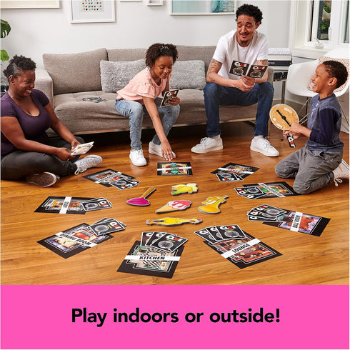 Giant Clue Classic Mystery Party Retro Board Game with Large Rooms, Giant Cards, and Foam Tools for Kids and Families