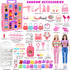 Doll Closet Playset with Doll, 342 Pcs Clothes and Accessories, Princess Dresses, Pants, Swimsuits, and Shoes