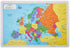 Painless Learning Educational Placemats - Europe, Asia and Africa Maps Set, Non Slip Washable