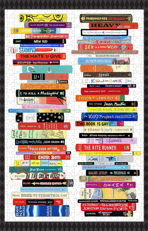 Bibliophile 500-Piece Puzzle - Banned Books