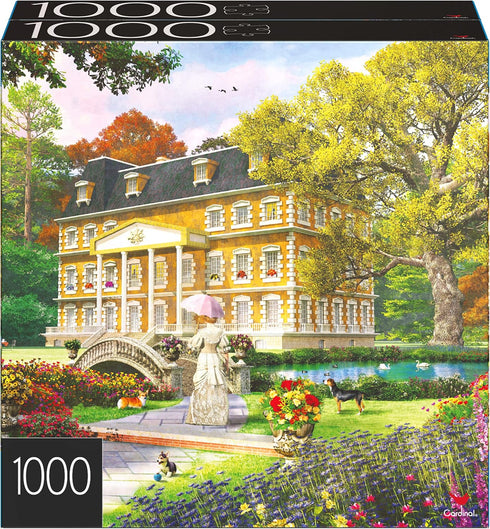 2-Pack of 1000-Piece Jigsaw Puzzles, Pine Cabin & Summer Estate for Adults and Kids Ages 8+