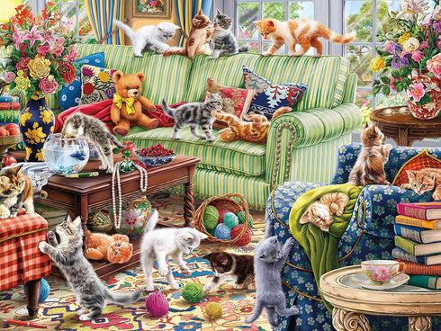 500 Ceaco - Paws Gone Wild - Kitty Chaos - Piece Jigsaw Puzzle