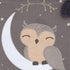 Gray Owl Canvas Nursery Banner - Adorable Wall Hanging