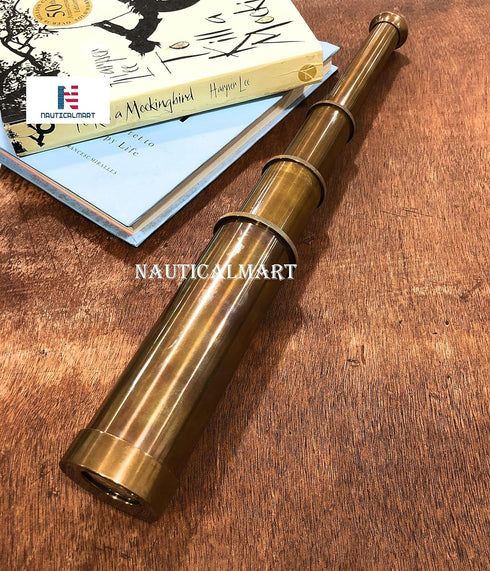 NauticalMart Maritime Brass Antique Telescope Vintage Functional Spyglass Sailor Gifts