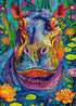 Bgraamiens Puzzle - Hippo in Water - 1000 Pieces Rectangle Jigsaw Puzzle, Wild Animal Theme