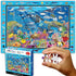 Think2Master Ocean Life 250 Pieces Jigsaw Puzzle - Fun Educational Toy for Kids, School & Families, Size: 14.2” X 19.3”