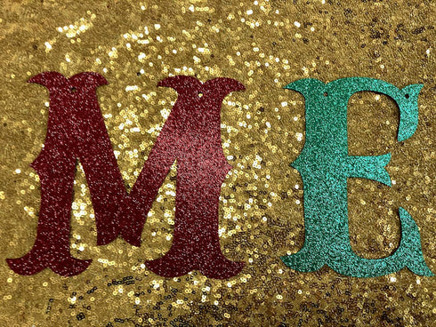 Red and Green Merry Christmas Banner, Merry Xmas Sign Garland for Christmas Party Decorations, Holiday Mantle Decor