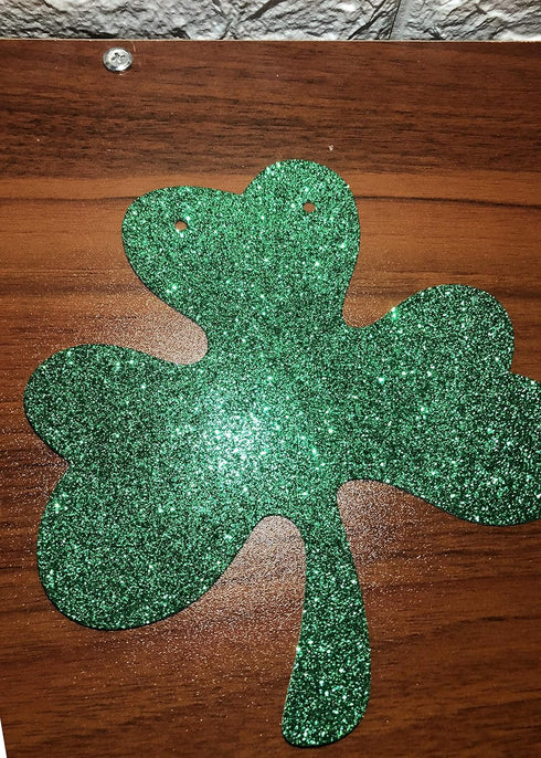 Cutest Clover In The Patch Banner - Gold Glitter St. Patrick's Day Baby Shower Decorations