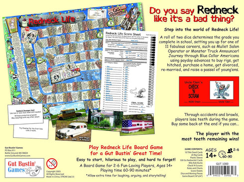 Gut Bustin' Games Redneck Life Board Game by