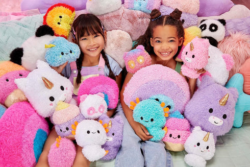 Fluffie Stuffiez Ice Cream Small Collectible Plush, Surprise Reveal Unboxing, Huggable ASMR Fidget DIY