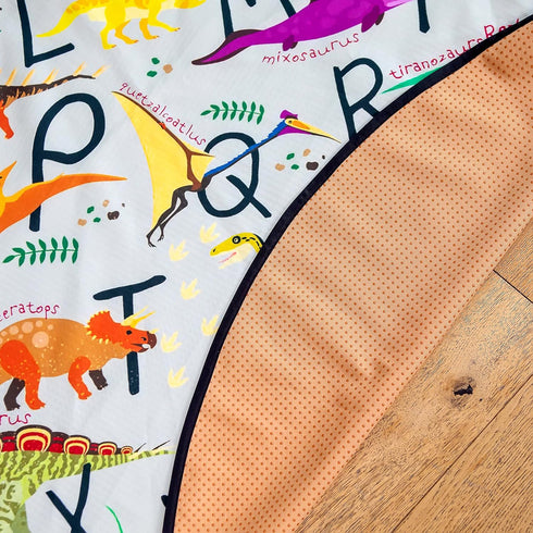 BABYBOET Splat Mat for Baby, Waterproof 4 Layer High Chair Floor Mat, 53” x 53” with Anti-Skid Backing