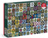 Galison Handmade Wreaths – 1,000 Piece Puzzle with Bright and Bold Artwork of Wreath Collection