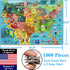 Think2Master Colorful United States Map 1000 Piece Jigsaw Puzzle for Kids 12+, Teens, Adults