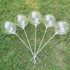 25 PCs Clear Bobo Balloons: 12 inches Transparent Bubble Balloons for Light Up LED, Christmas, Party Events, Weddings