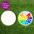 Creative Roots Mosaic Flower Garden Stepping Stone Kit, DIY Stepping Stone Kit for Kids Ages 6+, Includes 7-Inch