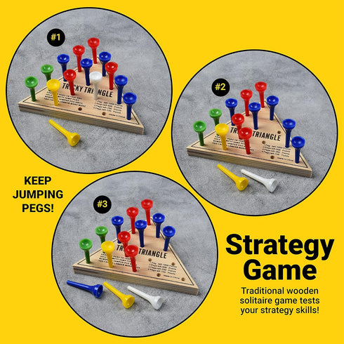 U.S. Toy Tricky Triangle Game - Assorted Travel Games, MU845