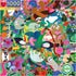 1000 eeBoo: Piece and Love Sloths Piece Square Adult Jigsaw Puzzle, Puzzle for Adults and Families, Glossy, Sturdy