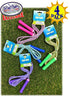 Deluxe Jump Ropes 7-Foot (7') - Pink, Green, Purple & Blue Gift Set with Bonus Storage Bag - 4 Pack