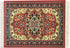 Red Dollhouse Rug, Miniature Accessory, Carpet for 3” to 12” Dolls, 10 x 7 Rectangle