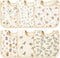 Zainpe 6Pcs Snap Muslin Cotton Baby Bibs - Soft Absorbent Burp Cloths for Newborns Drooling Feeding