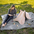 Pack 3) Comfy Cubs Baby Car Seat Cover and Easy Swaddle Blanket Bundled (Large