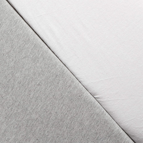 (Set HonestBaby Organic Cotton Changing Pad Covers of Two), Gray Heather, One Size