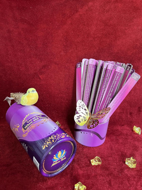 Yes or No? Oracle Sticks for Tarot Reading, 100 Inspirational Messages on 50 Fortune Telling Sticks, Fun Game