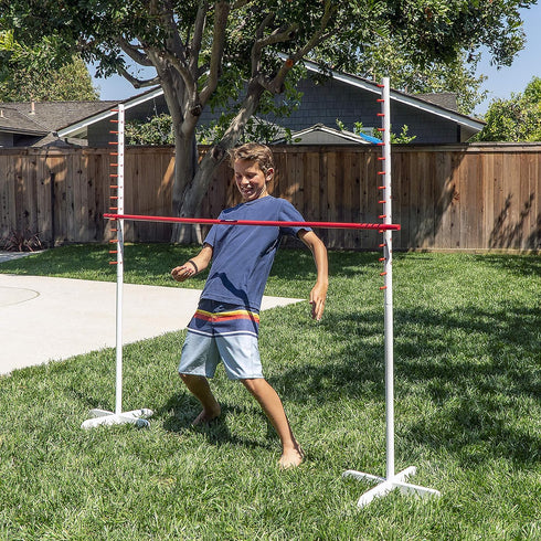 GoSports Get Low Limbo Premium Wooden Game, Sets up in Seconds for Kids & Adults