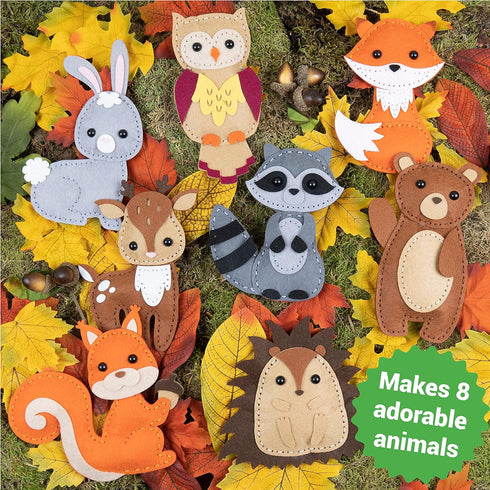 Set 7-12, 165 Set Craftorama Sewing Kit for Kids, Fun and Educational Animal Craft for Boys and Girls Age Sew Your Own