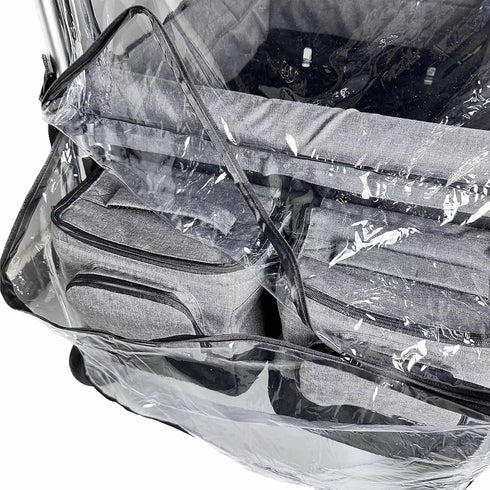 Ezkindheit 2in1 Big Size Rain Cover for Stroller, Mosquito Net for Trolley Cart, Big Cover with Window for Picnic