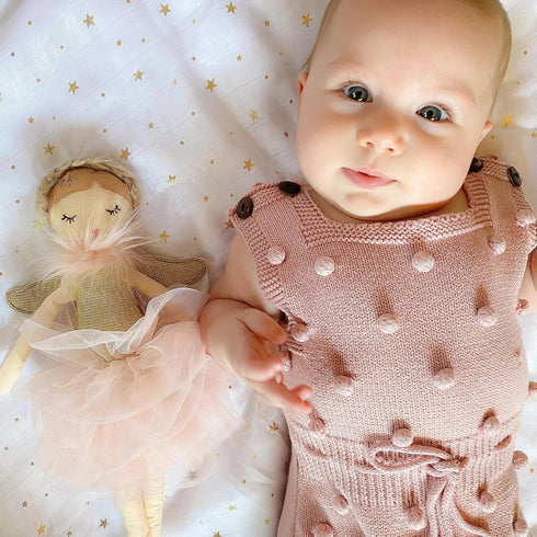 MON AMI Angel Stuffed Doll - 15", Soft Elegant Plush Doll for Little Girls, Great Gift for Kids, Room Decor