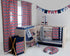 Navy/Red Ikat Zigzag/Chevron Nursery Storage Runner