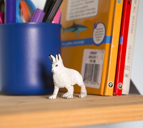 Safari Ltd. Arctic Hare Figurine - 2.5" Detailed Plastic Model Figure for Boys, Girls & Kids Ages 3+