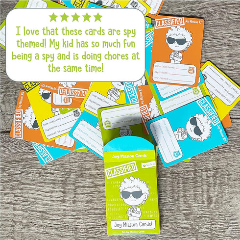 Open The Joy Kindness Cards for Kids, 56 Secret Missions for Little Secret Agents, Boosting Empathy and Social Skills