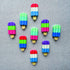 Raymond Geddes Scented 3D Ice Cream Bar Erasers, 48 per Bag, Mix and Match 3D Erasers for Kids, School Party Favors.