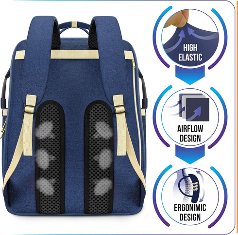 Backpack Backpack Baby Diaper Bag with Portable Changing Pad - Multifunction Diaper with USB Charging Port - Stroller
