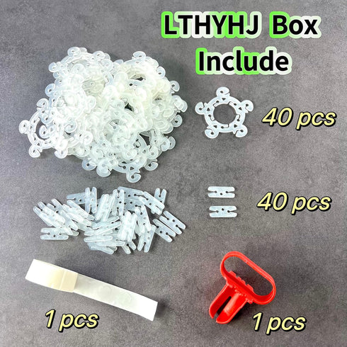 40 PCS Flower-Shaped Balloon Clips and 40PCS “H” Shaped Balloon Connectors for Arch, Column Stand, and Balloon Flowers