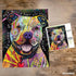 AQUARIUS - Dean Russo Beware Pit Bull - 500 Piece Jigsaw Puzzle