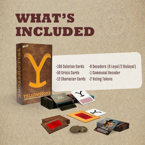 Yellowstone Party Game - Social Game of Accusations and Betrayal, Defend The Dutton Ranch, Ages 17+
