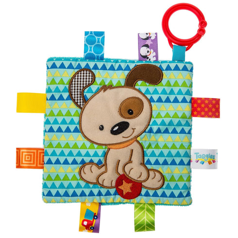 Taggies Crinkle Me Baby Toy, Brother Puppy, 6.5x6.5 Inch, Pack of 1