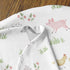 Set Sweet Jojo Designs Farm Animals Boy Girl Cocoon and Beanie Hat Jersey Stretch Knit Sleeping Bag for Infant Newborn